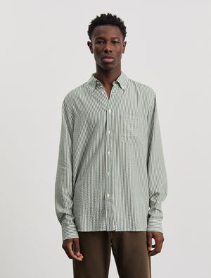 ANOTHER Shirt 1.0, Evergreen/White Stripe